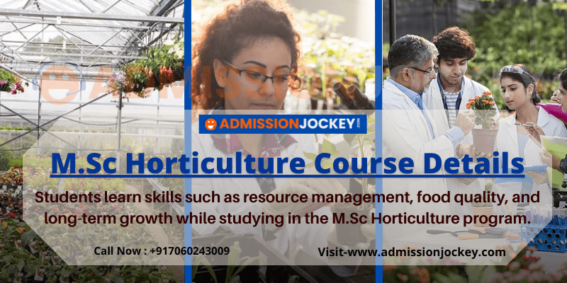 M.Sc Horticulture Course